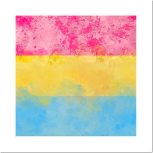 Pan Pride Flag - Water color Posters and Art